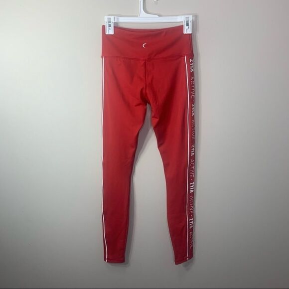 Zyia red logo stripe leggings size 4 new with tags and bag - Picture 8 of 9